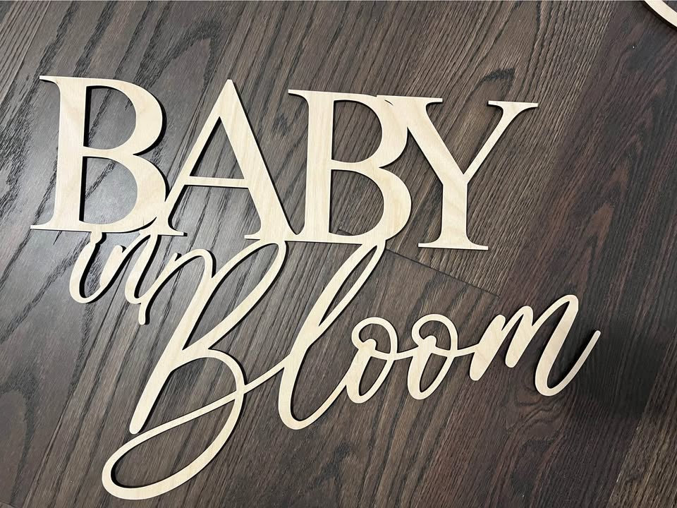 Custom wood text and shapes