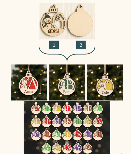 DIY Personalized Christmas Ornaments