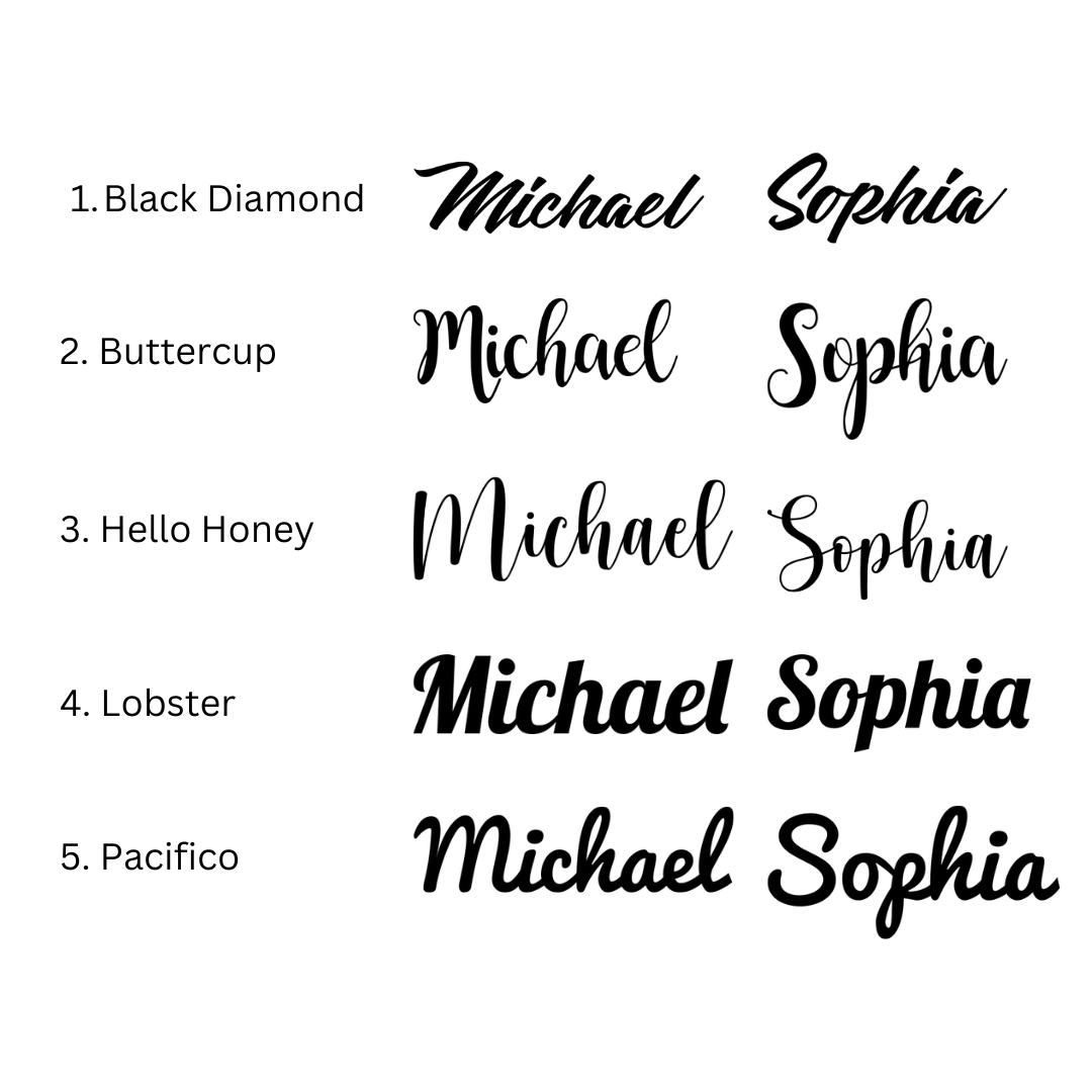 Custom Name Cut-outs