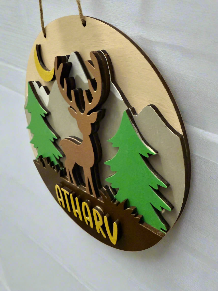 Personalized Canadian Wilderness Name Sign