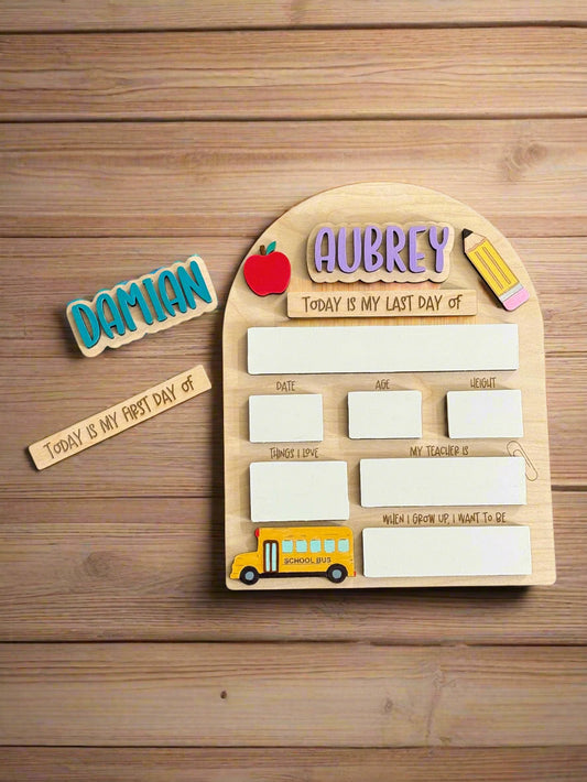 Back to School Photo Board – First & Last Day Fun!