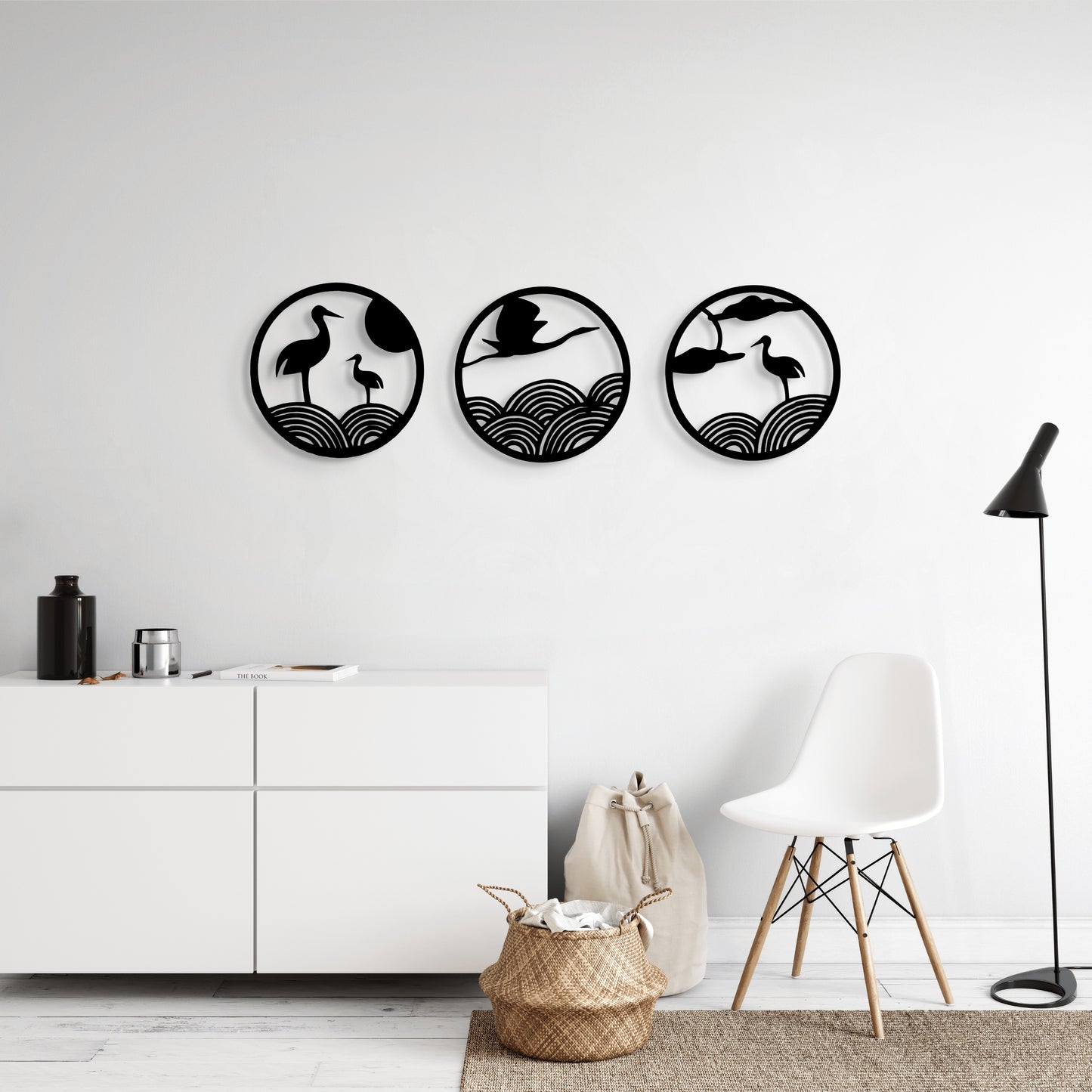 Serenity Flight - 3 Panel Wooden Wall Art