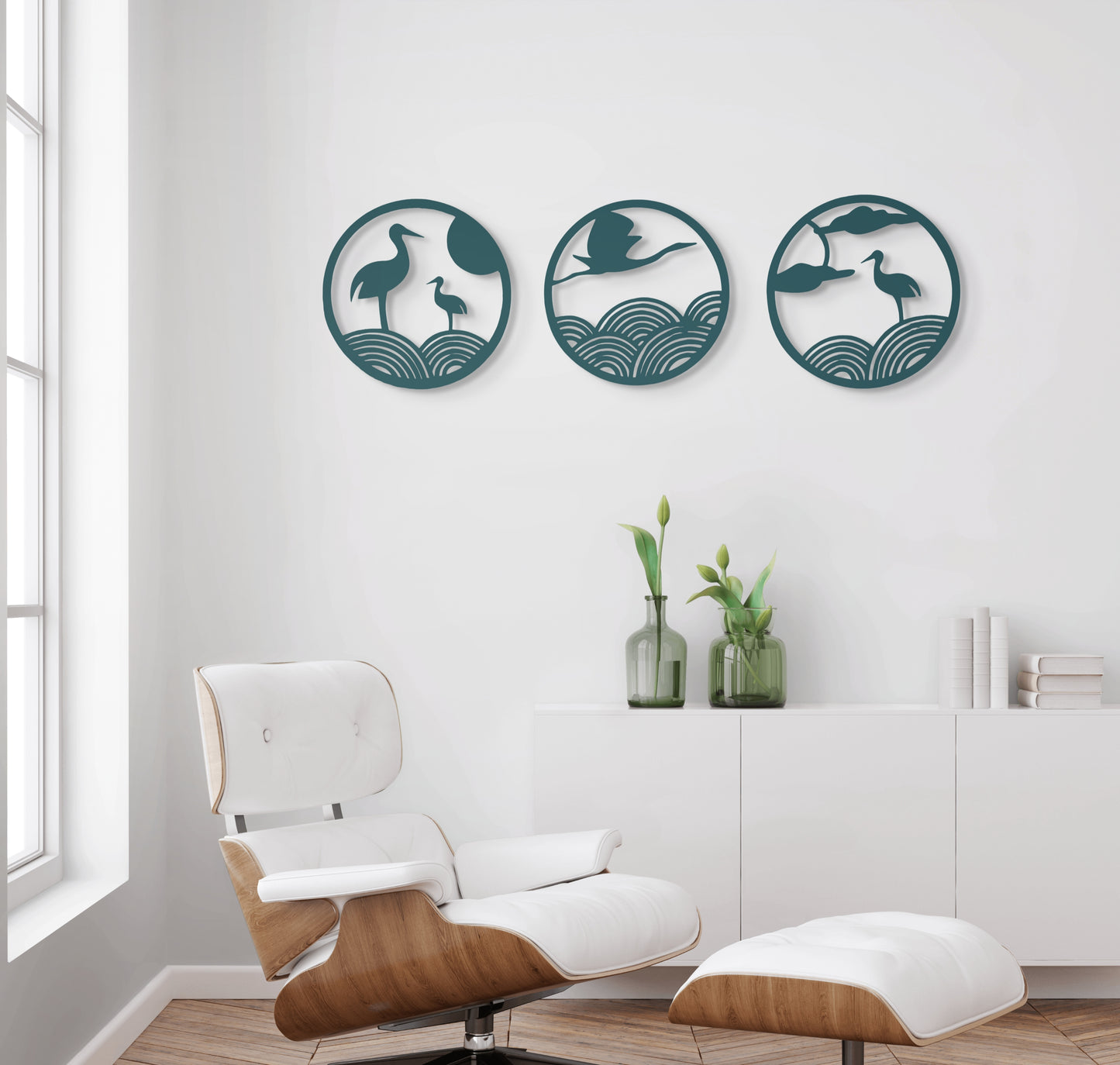 Serenity Flight - 3 Panel Wooden Wall Art