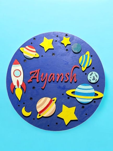 Personalized Space Adventure Name Sign