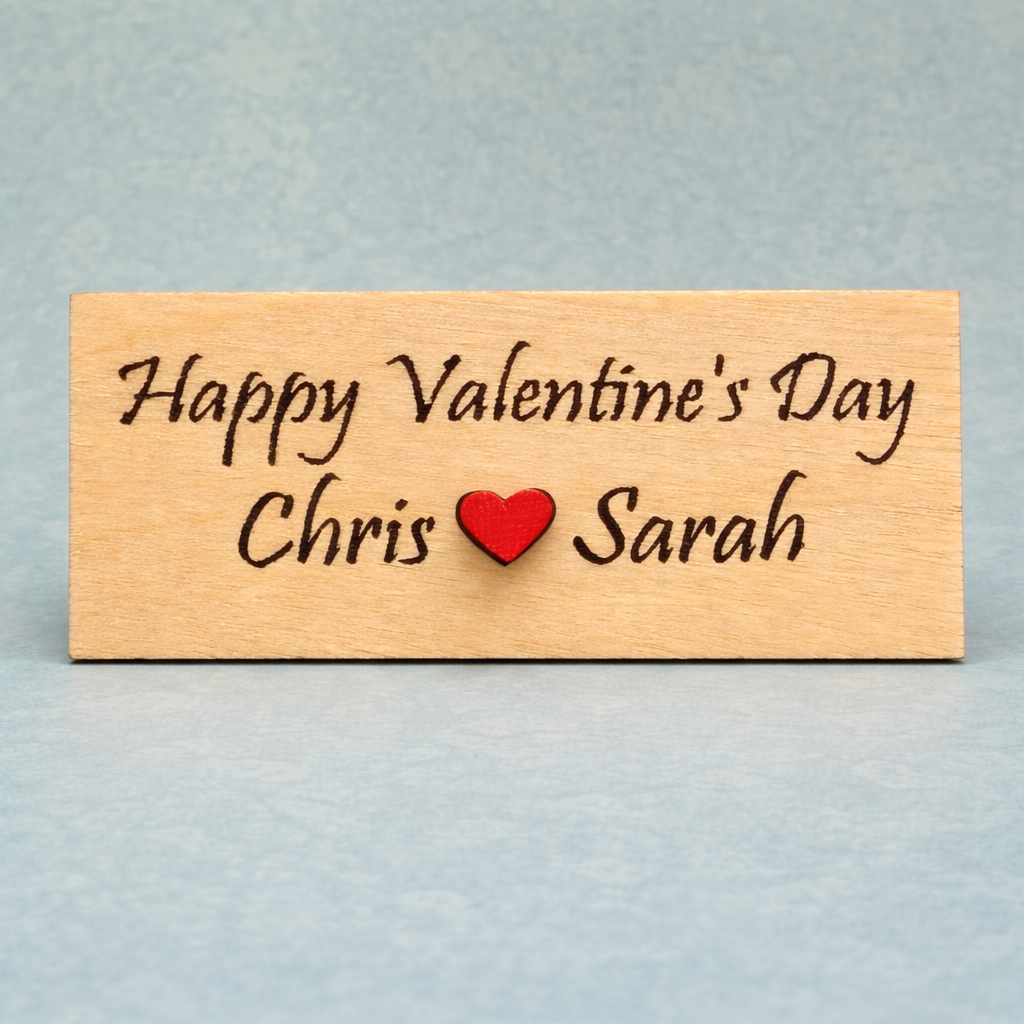 Custom engraved wooden plaque