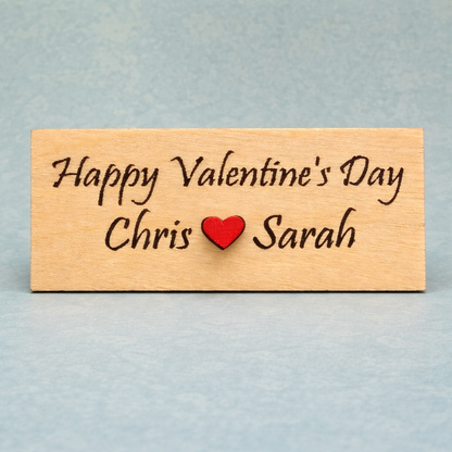 Custom engraved wooden plaque