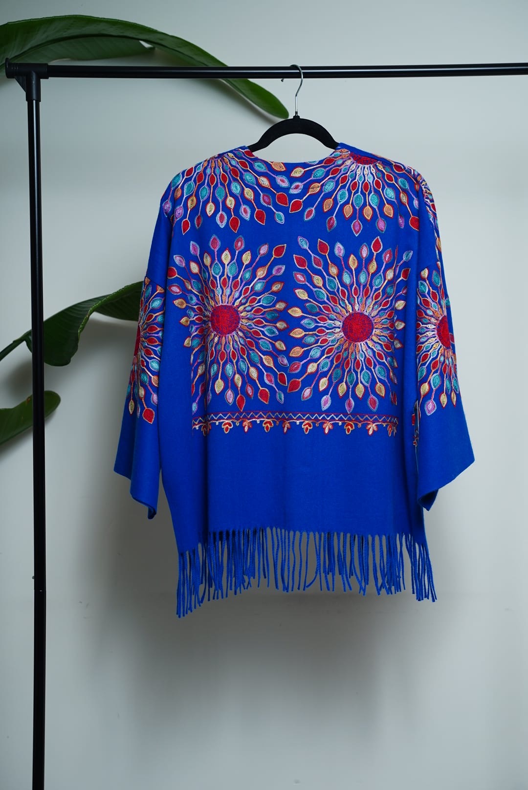 Petal Burst: One-Size, All-Season Embroidered Cardigans