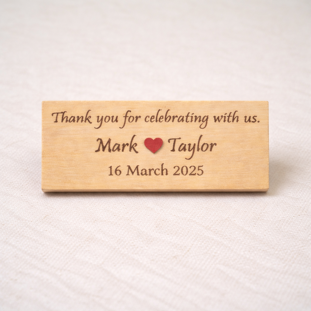 Custom engraved wooden plaque