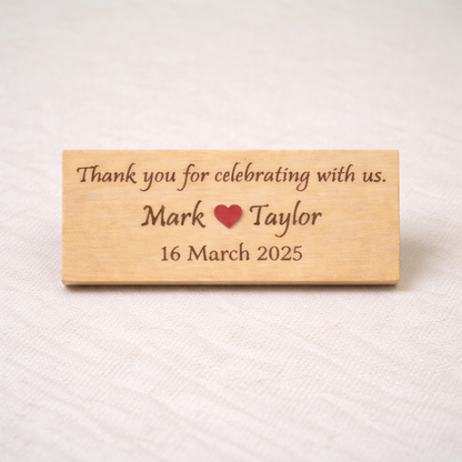 Custom engraved wooden plaque
