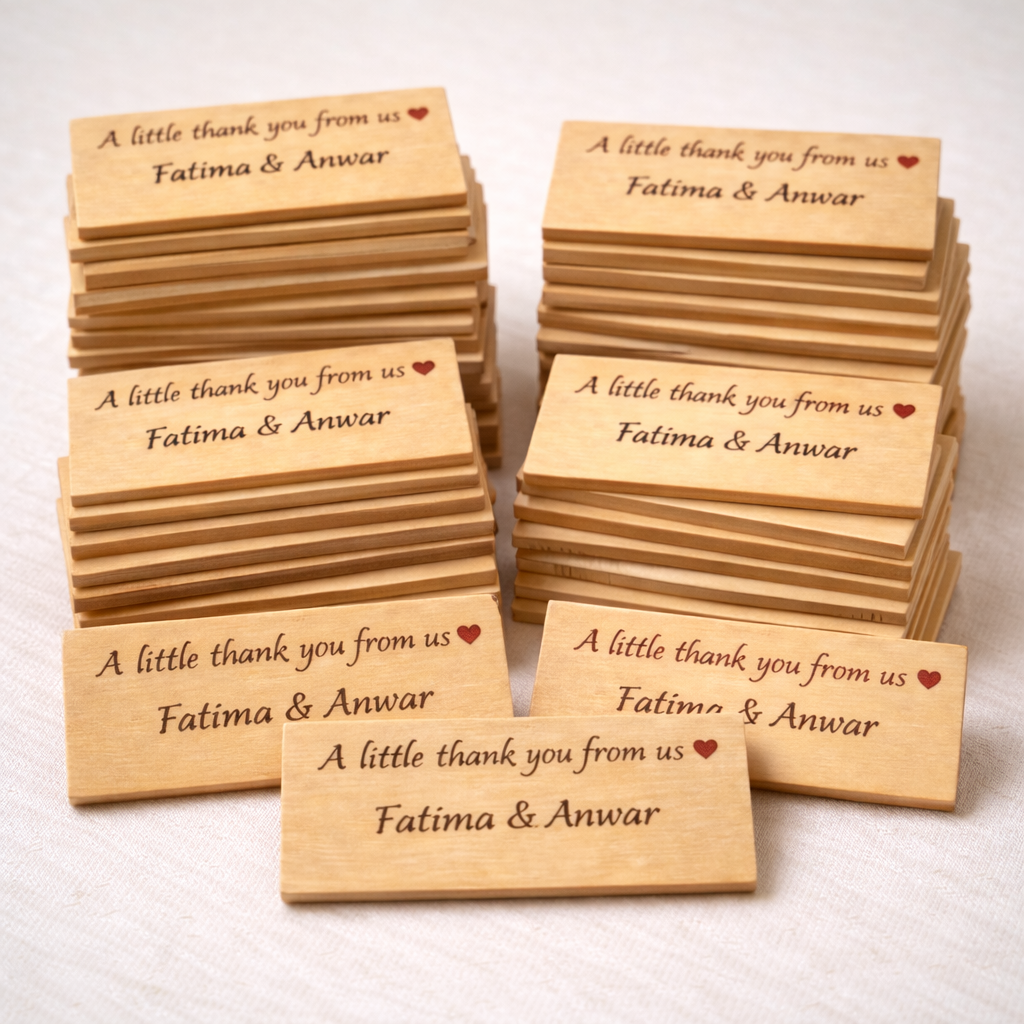 Custom engraved wooden plaque