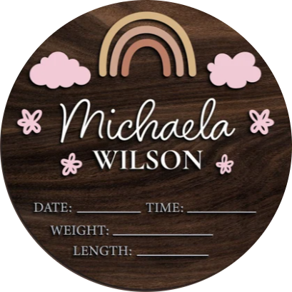Personalized Birth Announcement Plaques
