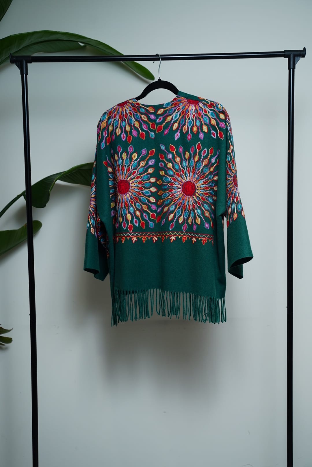 Petal Burst: One-Size, All-Season Embroidered Cardigans