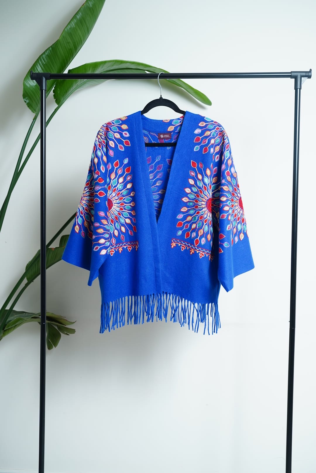 Petal Burst: One-Size, All-Season Embroidered Cardigans