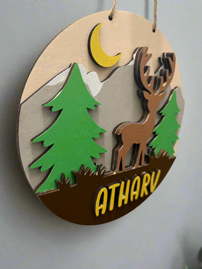 Personalized Canadian Wilderness Name Sign