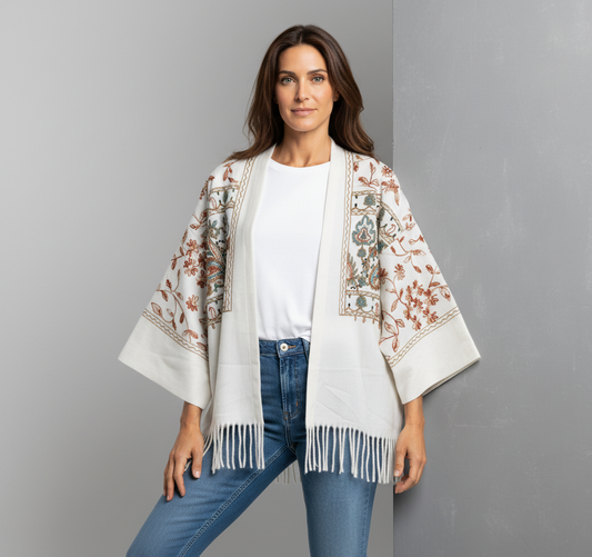 Nova: One-Size, All-Season Embroidered Cardigans